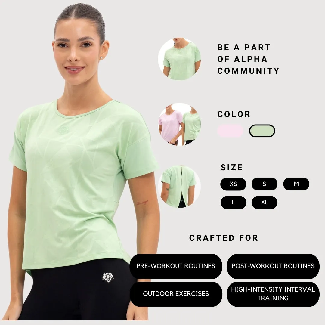 AlphaSquad Sports Cut Out Top for Women