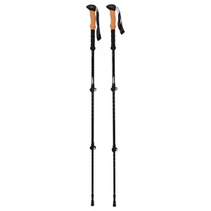 ALUMINUM 3 PIECE TREKKING POLES WITH CORK HANDLES