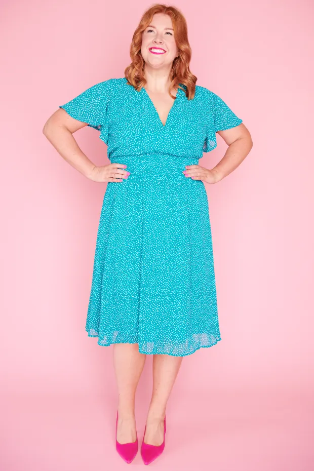 Avery Irregular Spot Dress