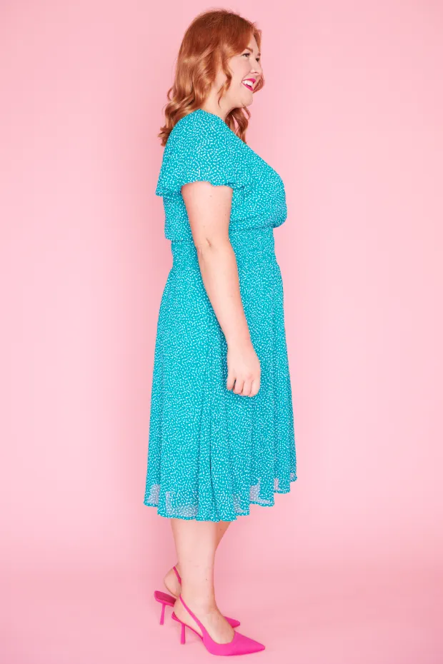 Avery Irregular Spot Dress