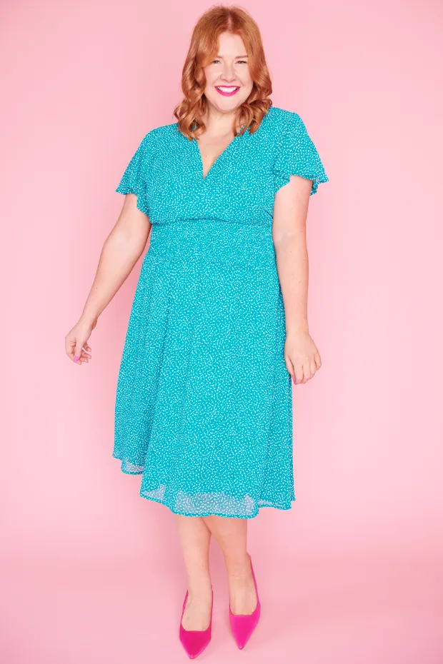 Avery Irregular Spot Dress