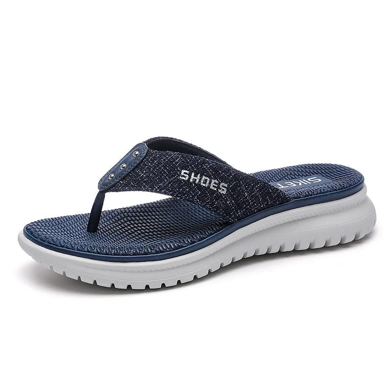 Cilool Women Flip Flop Slides Comfortable T- Strap Slippers