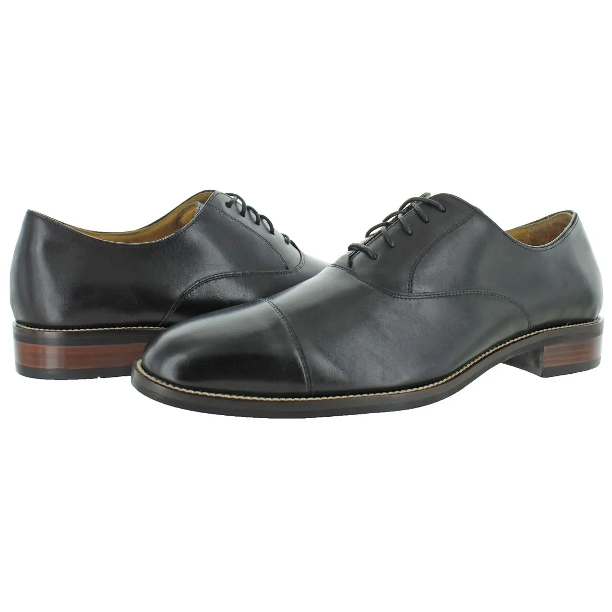 Cole Haan Mens Lenox Hill Leather Lace-Up Oxfords