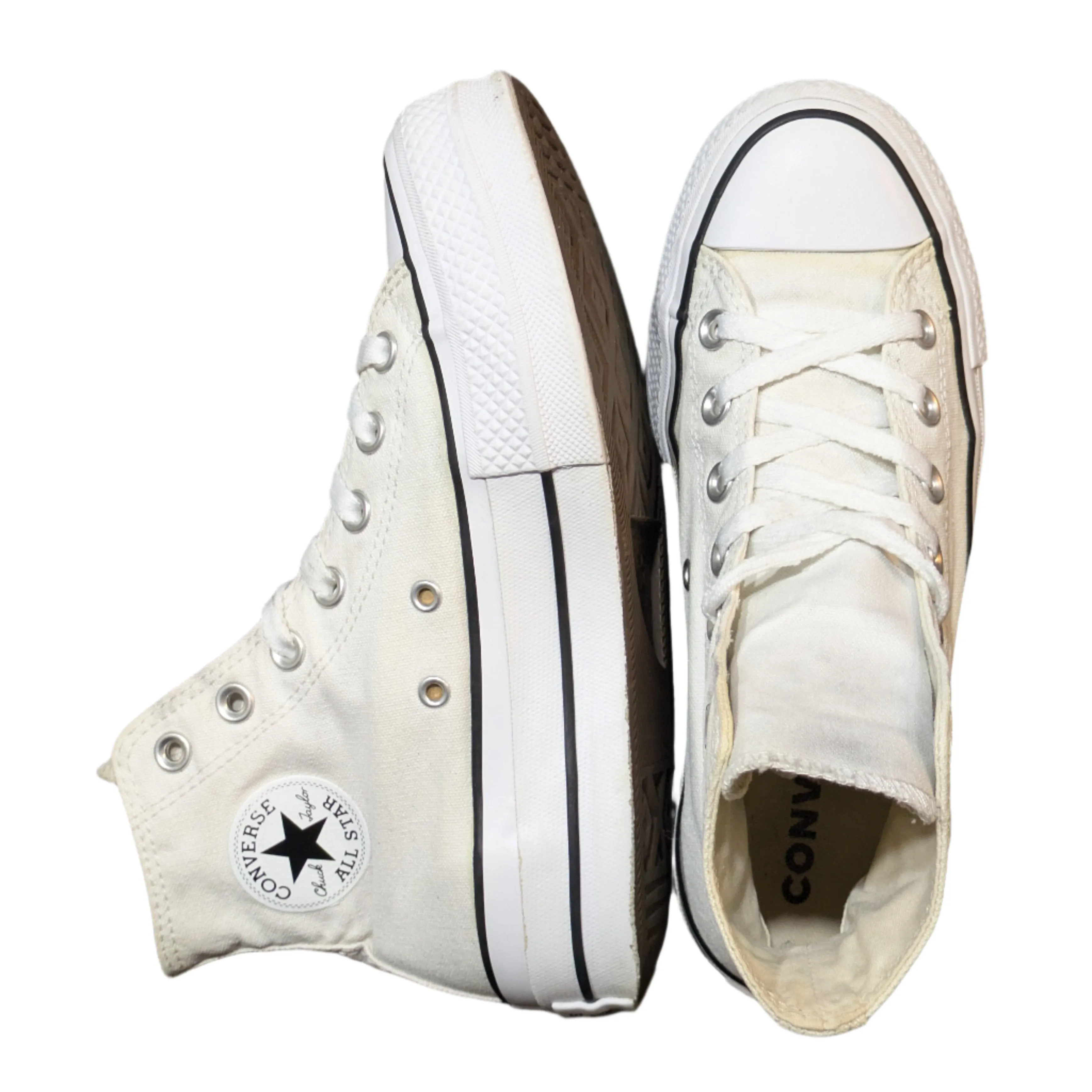 Converse All Star Lift Hi in White Size UK 4 / EU 36.5 / US 6