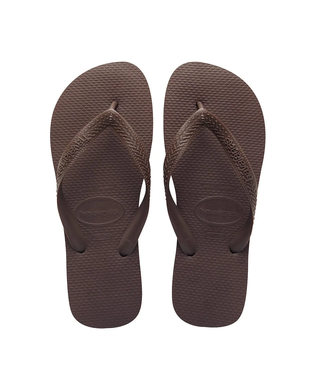 HAVAIANAS TOP - DARK BROWN