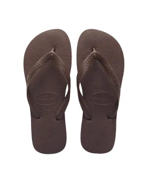 HAVAIANAS TOP - DARK BROWN