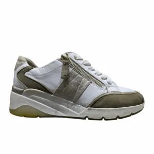 Jana Softline Sarah 23703-28 Wide Fit Women’s Leather Fashion Trainers Size UK 5 / EU 38 / US 7