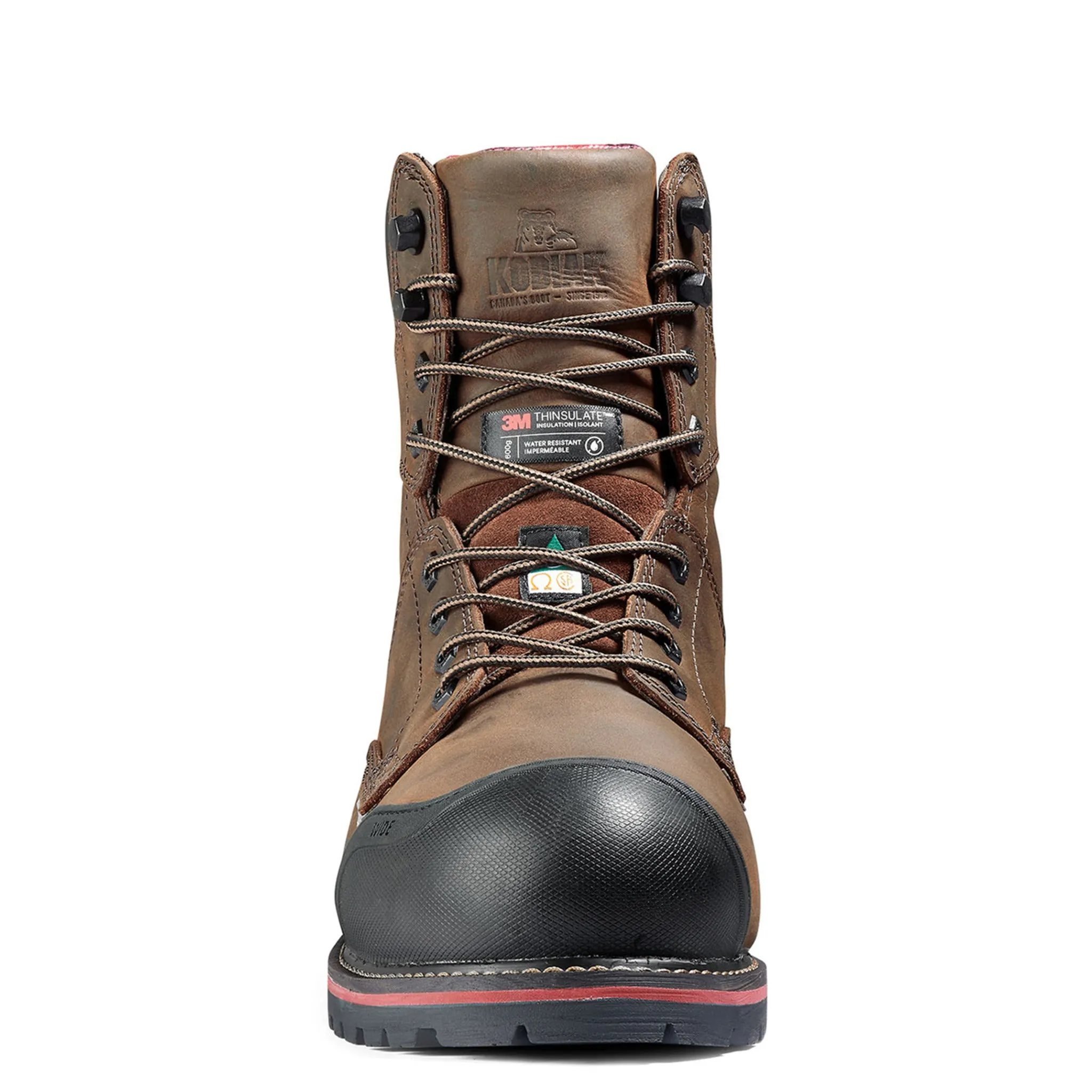 Kodiak Men's 8" Widebody Winter Safety Work Boots | Waterproof Leather, 600g Thinsulate™, Composite Toe, Slip-Resistant | Sizes 8-16