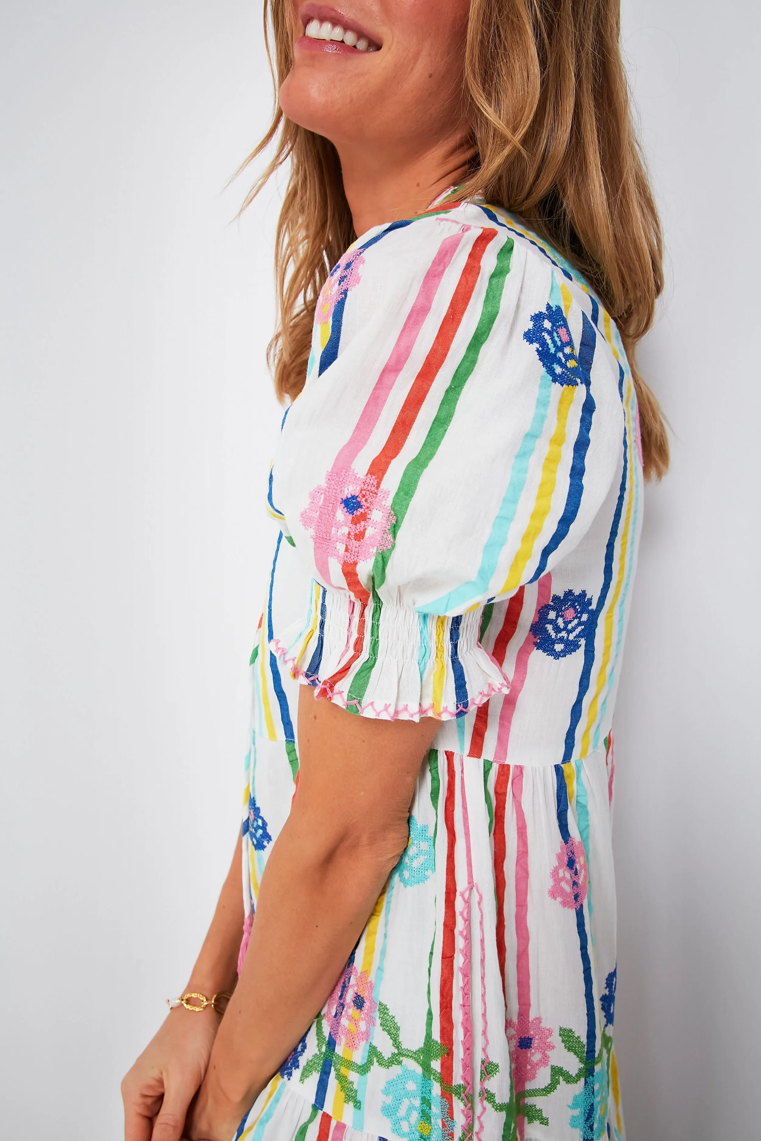 Multi Stripe Flaming Katy Dress