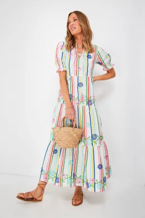 Multi Stripe Flaming Katy Dress