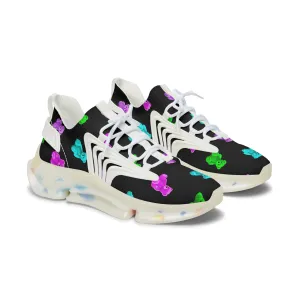 Neon Teddy Bears Women's Mesh Sneakers