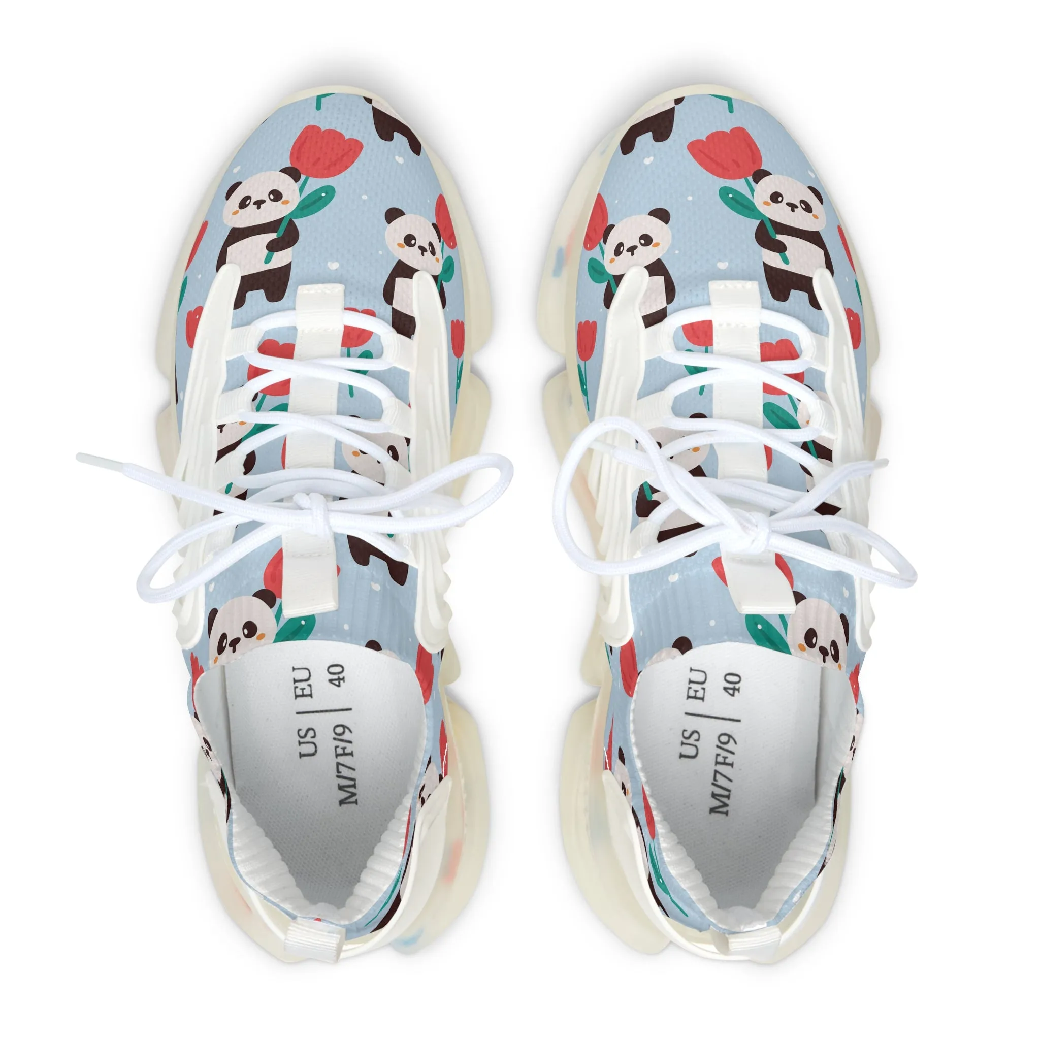 Panda Bears Women's Mesh Sneakers