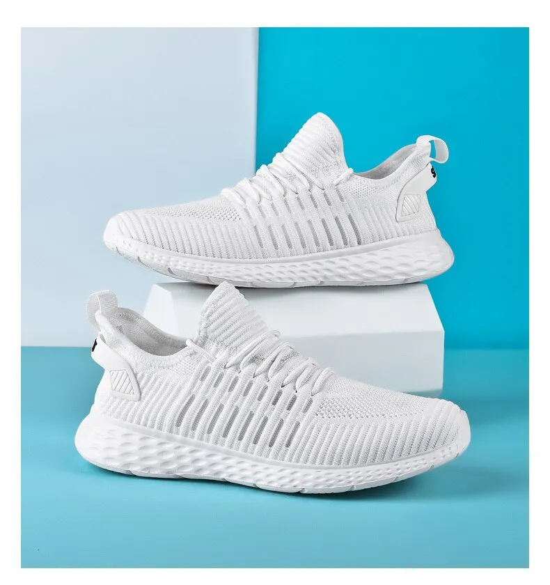 Sneakers flying woven mesh casual running Shoes