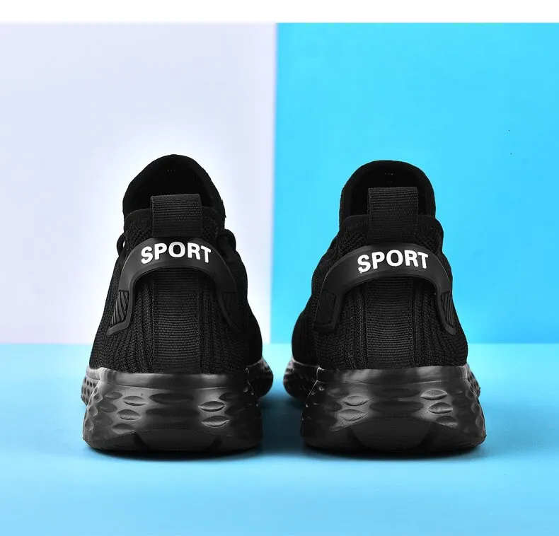 Sneakers flying woven mesh casual running Shoes