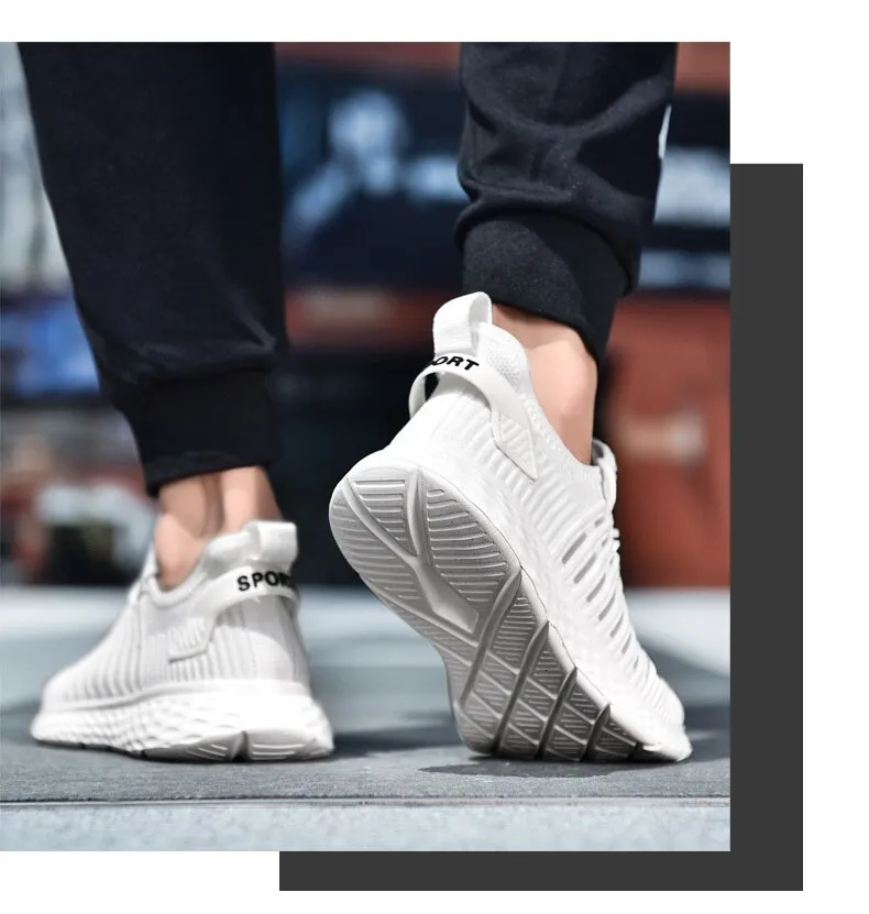 Sneakers flying woven mesh casual running Shoes