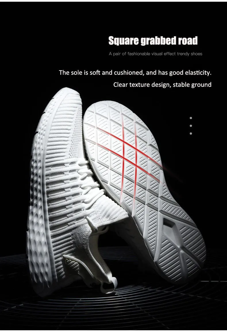 Sneakers flying woven mesh casual running Shoes