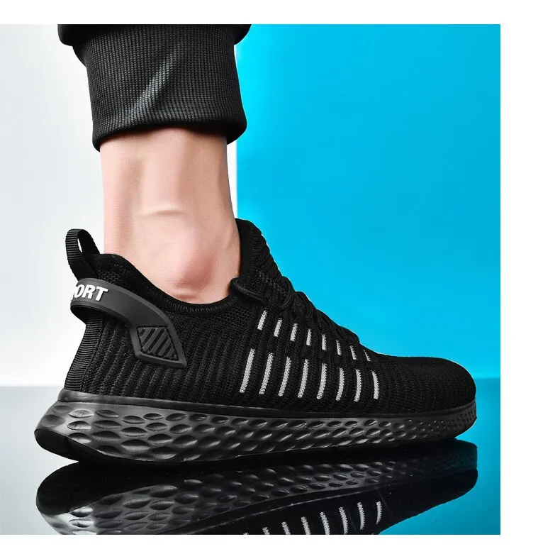 Sneakers flying woven mesh casual running Shoes