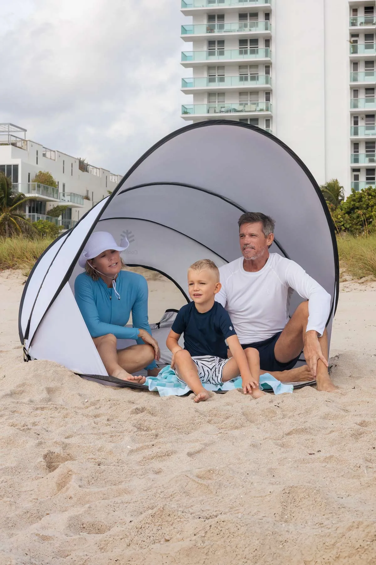 Soltent Instant Pop-Up Beach Tent | Silver