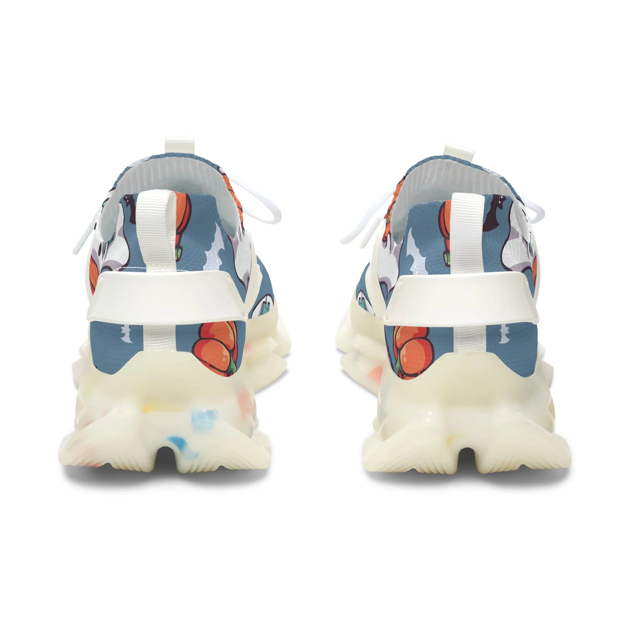 Spooky Halloween Ghosts Women's Mesh Sneakers