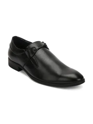 Teakwood Genuine Men Leather Black Slip-ons