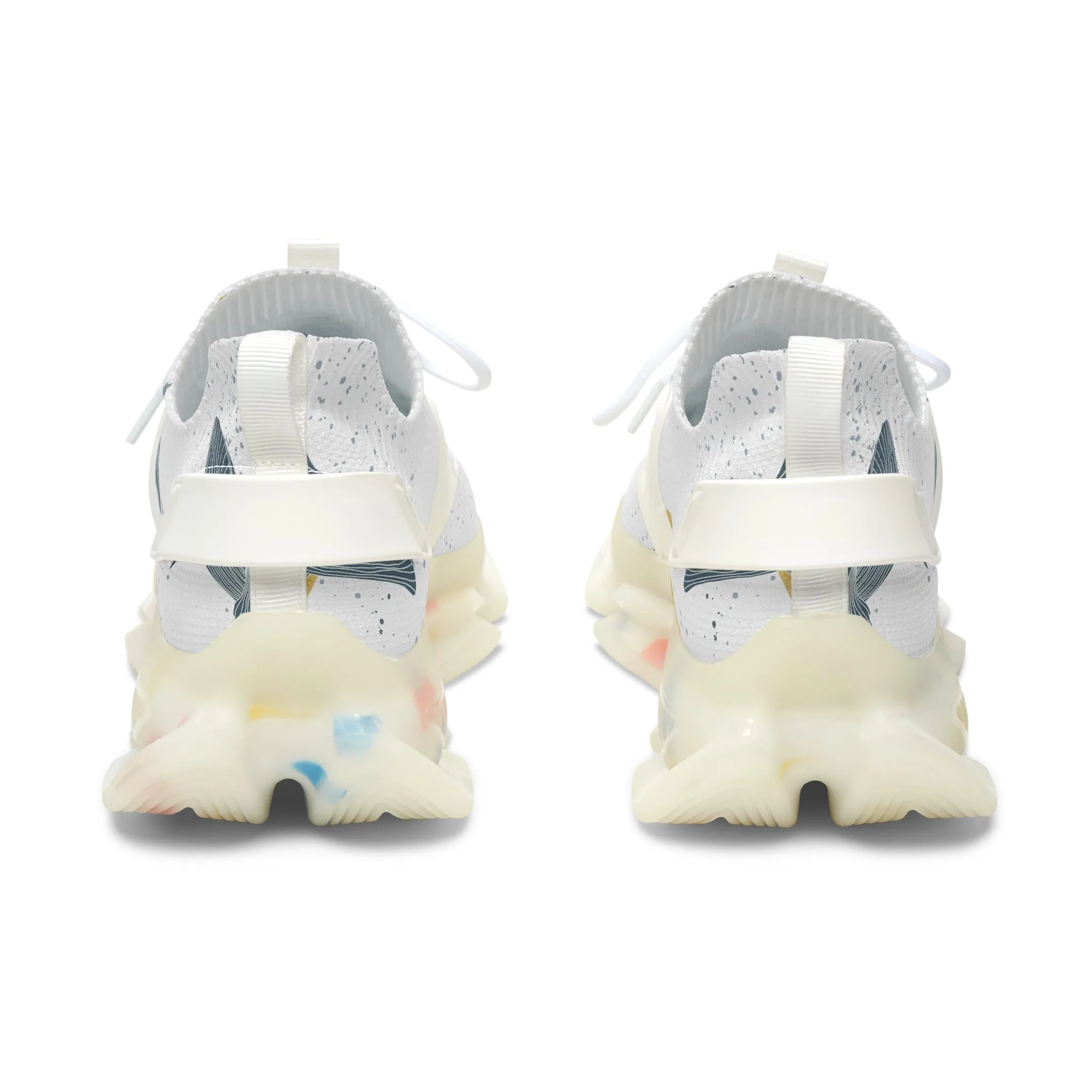 Watercolor Whale Women's Mesh Sneakers