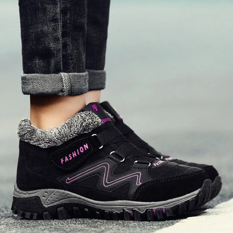 Women's Winter Sneakers with Warm Faux-Fur Lining