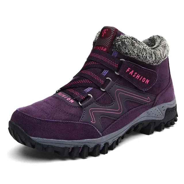 Women's Winter Sneakers with Warm Faux-Fur Lining