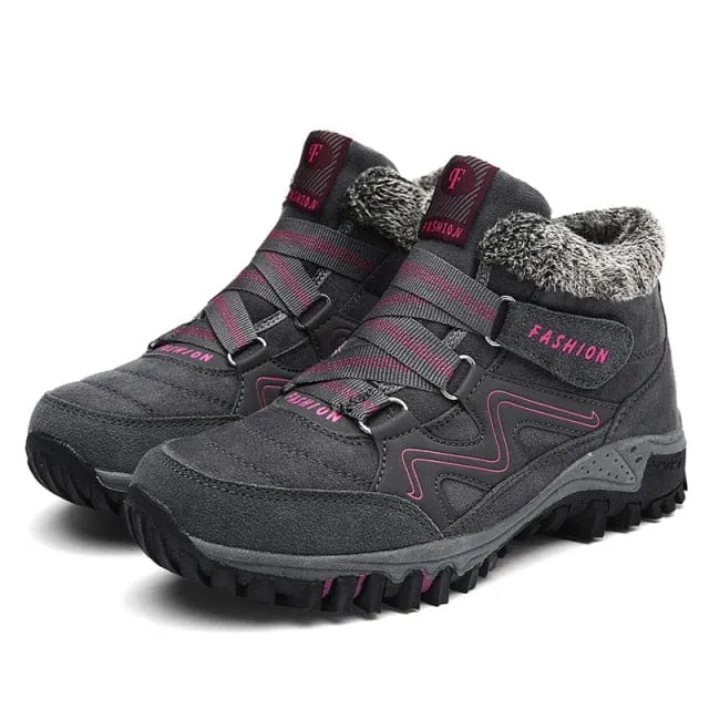Women's Winter Sneakers with Warm Faux-Fur Lining