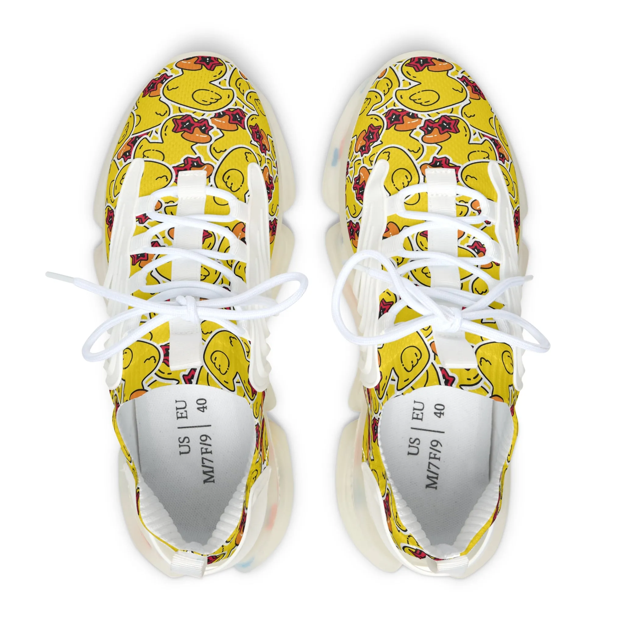 Yellow Rubber Ducks Women's Mesh Sneakers